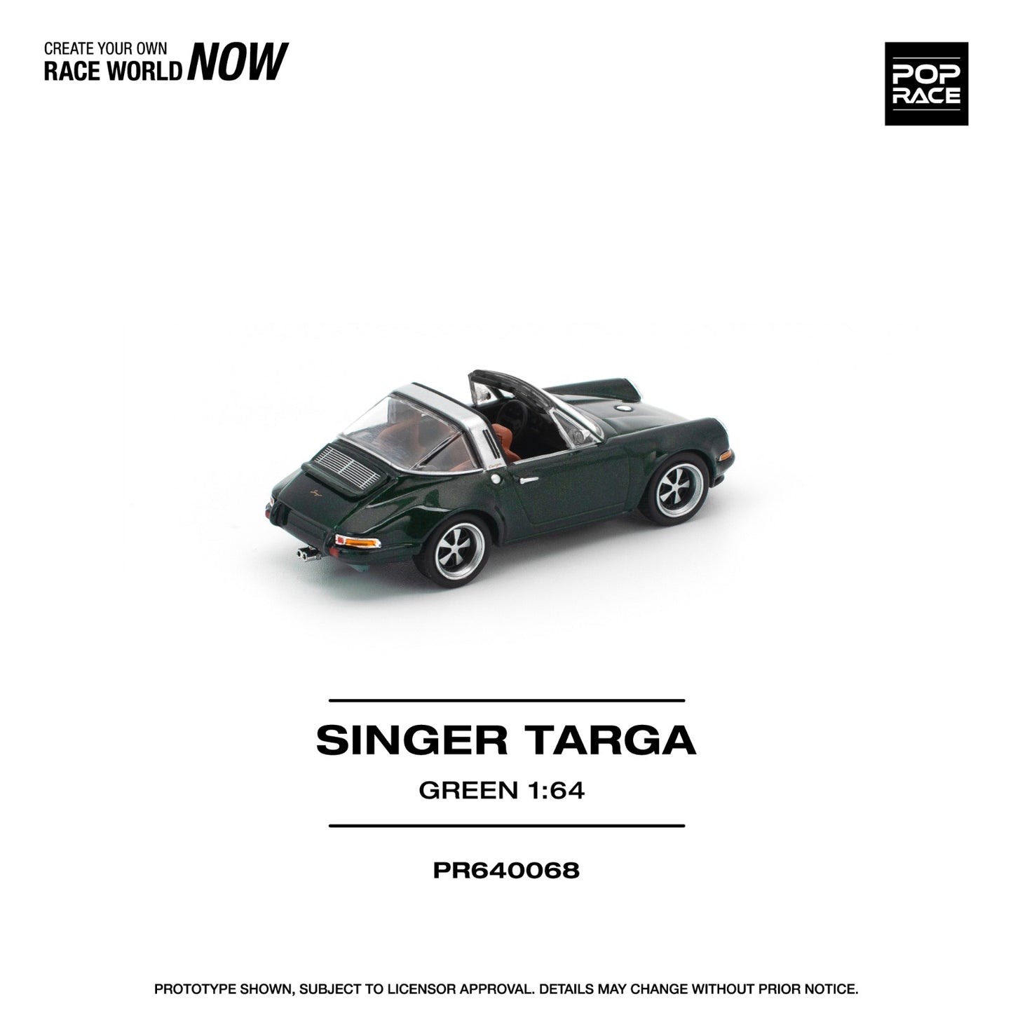 *Pre-Order* Pop Race Singer Targa Green