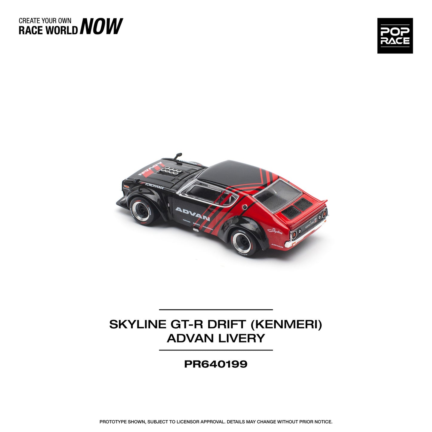 *Pre-Order* Pop Race Skyline GT-R Drift (KENMERI) - ADVAN Livery