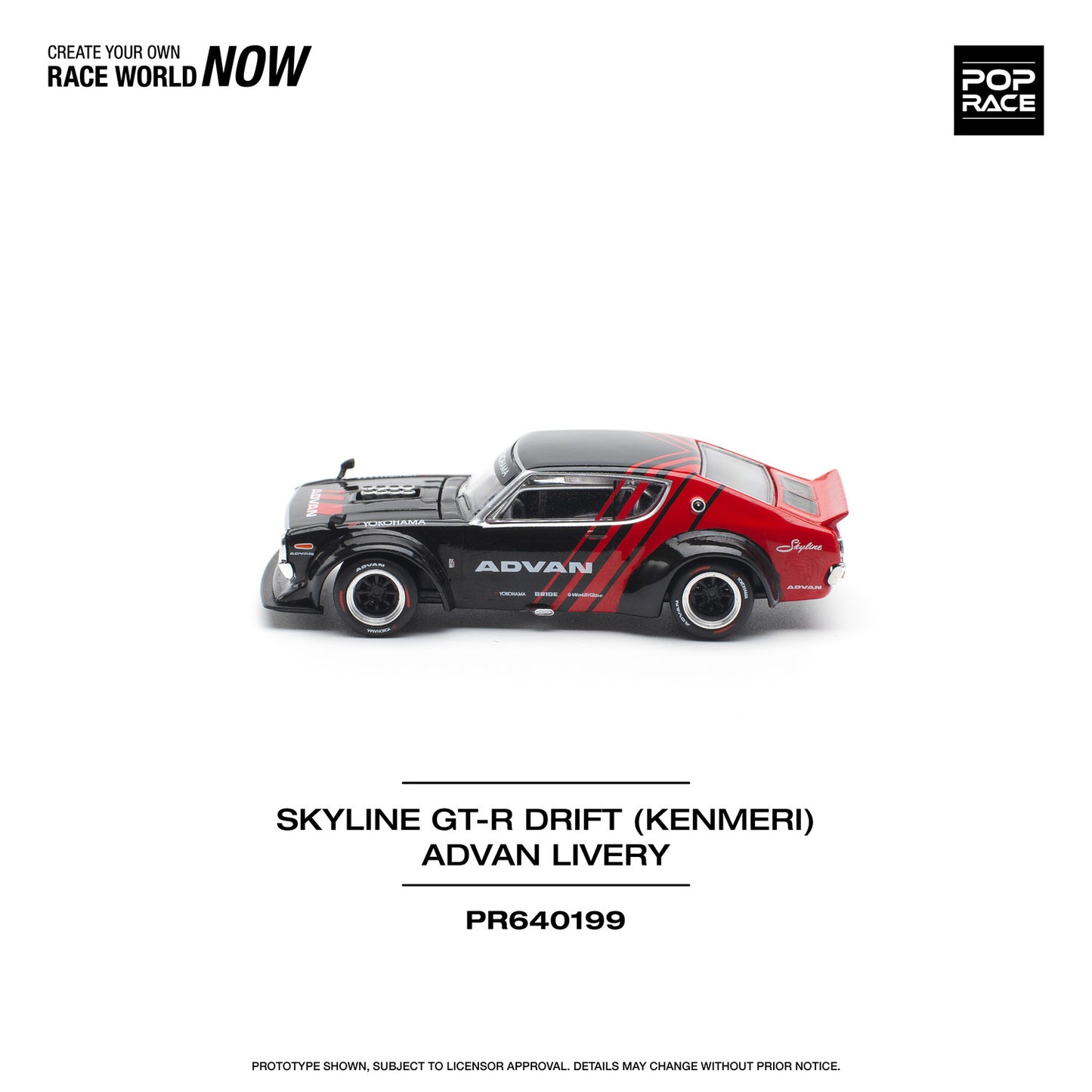 *Pre-Order* Pop Race Skyline GT-R Drift (KENMERI) - ADVAN Livery