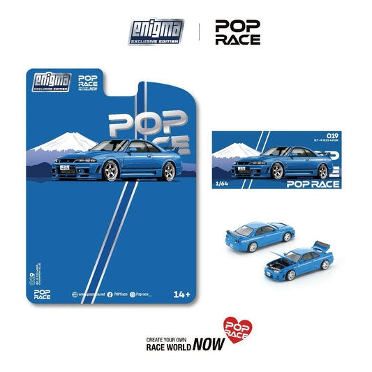 *Pre-Order* Pop Race PRE019 Skyline GT-R R33 NISMO 400R Championship Blue