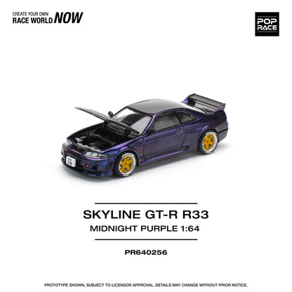 *Pre-Order* Pop Race Skyline GT-R R33 Nismo - Midnight Purple