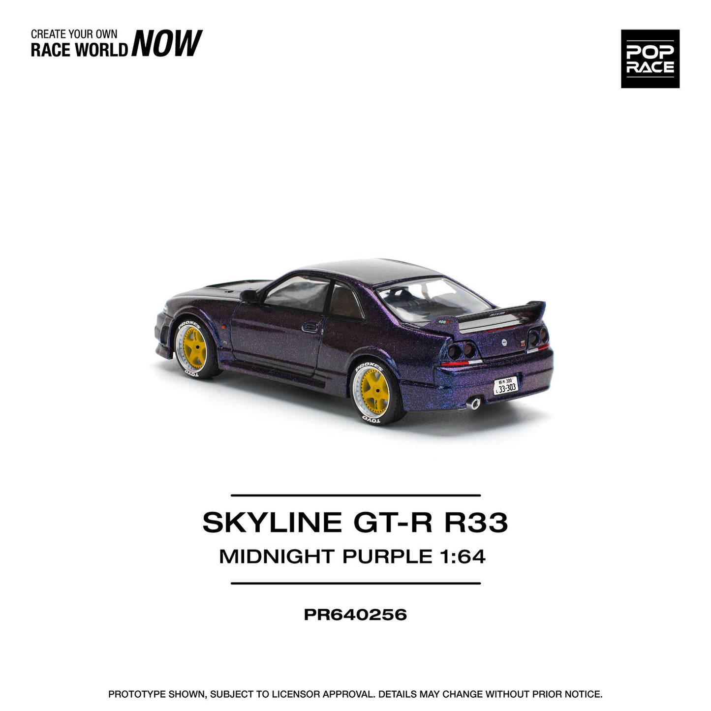 *Pre-Order* Pop Race Skyline GT-R R33 Nismo - Midnight Purple