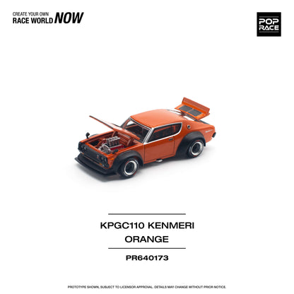 *Pre-Order* Pop Race Skyline GT-R V8 Drift (KENMERI) Orange