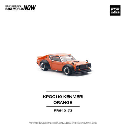 *Pre-Order* Pop Race Skyline GT-R V8 Drift (KENMERI) Orange