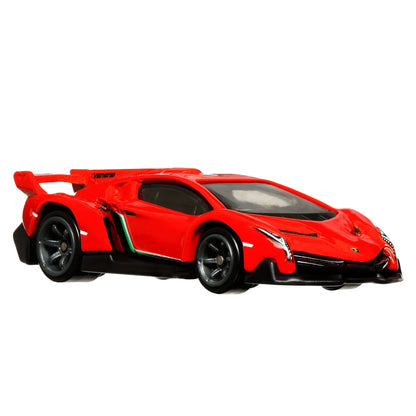 Hot Wheels Premium Car Culture Speed Machines 5/5 Lamborghini Veneno (Red) - Japanese Stock