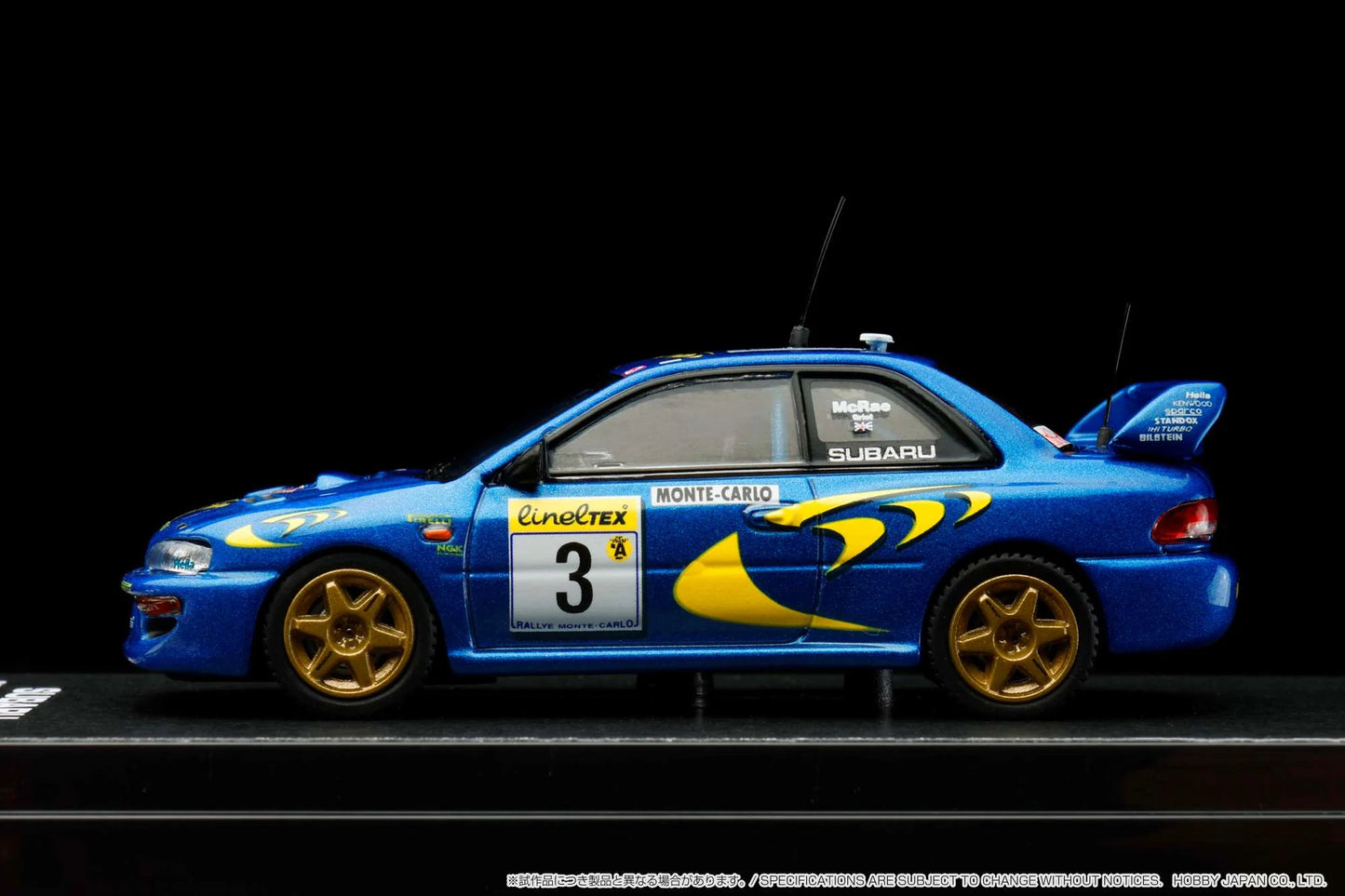 Hobby Japan Minicar Project HJ64 Subaru Impreza WRC 1997 #3 Monte-Carlo