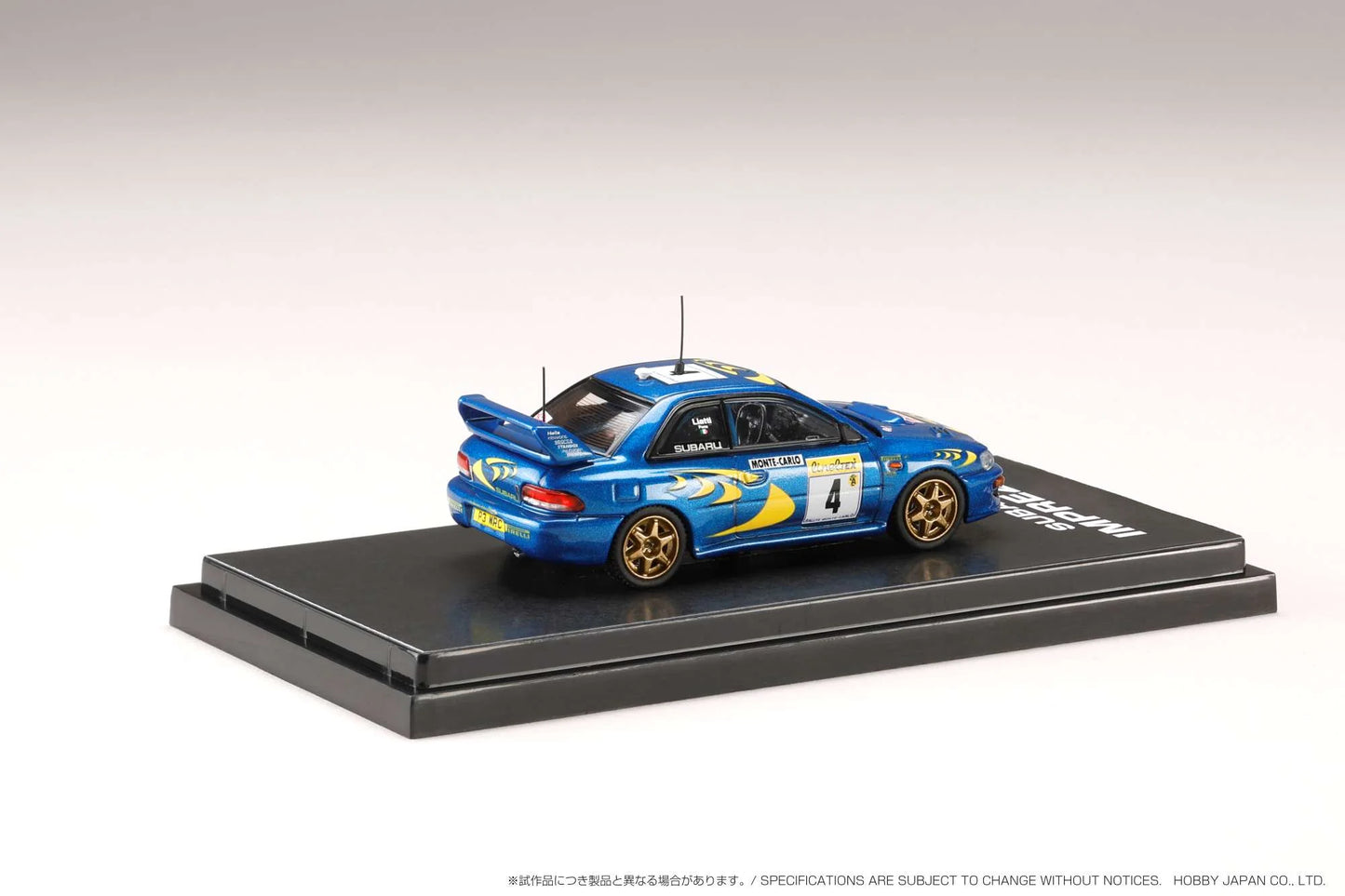 Hobby Japan Minicar Project HJ64 Subaru Impreza WRC 1997 #4 Monte-Carlo (Winner)