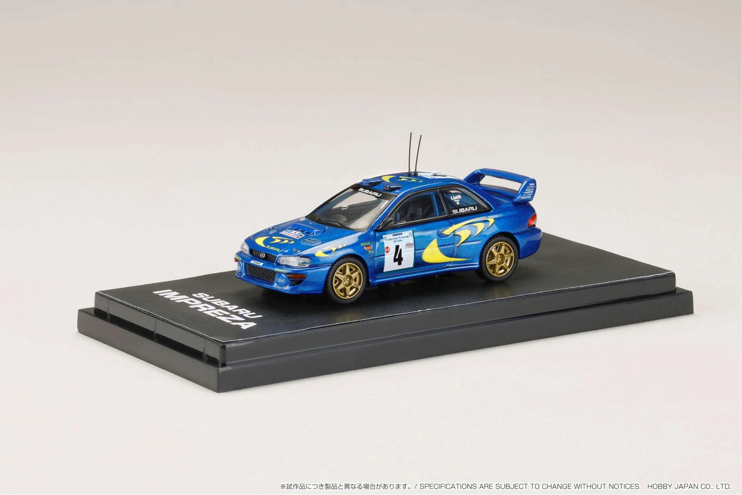 Hobby Japan Minicar Project HJ64 Subaru Impreza WRC 1997 #4 Tour De Corse