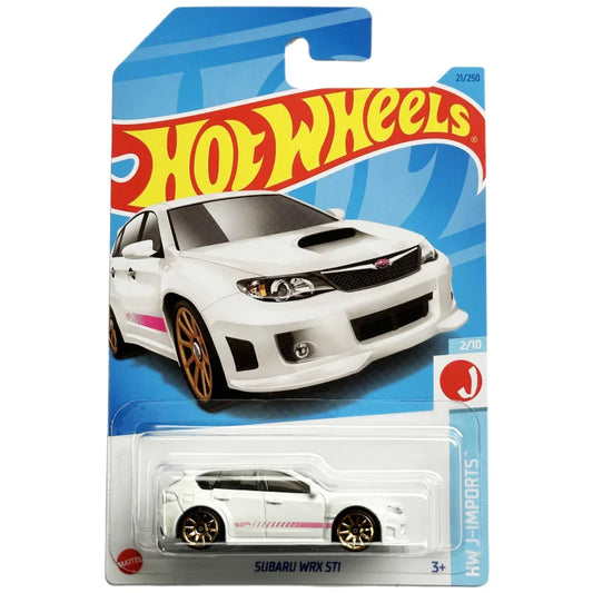 Hot Wheels HW J-Imports 2/10 Subaru WRX STi (White Hatchback) -  Japanese Card