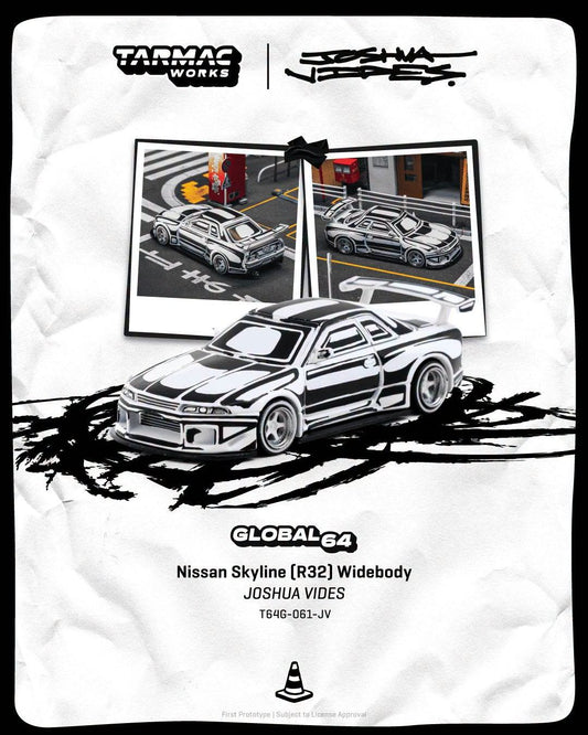 *Pre-Order* Tarmac Works - Nissan Skyline (R32) Widebody - Designed by JOSHUA VIDES