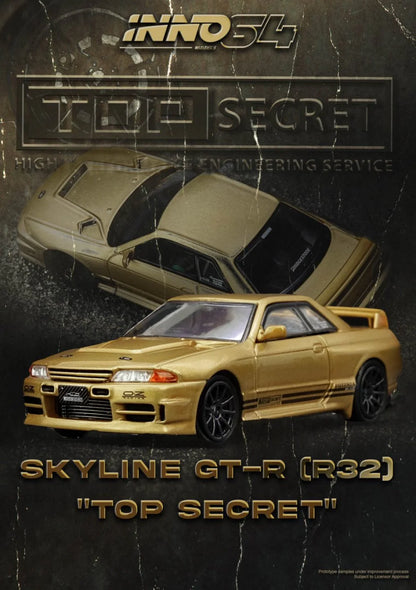 *Pre-Order* INNO Models INNO64 TOP SECRET BNR32 GT-R (650R) Gold