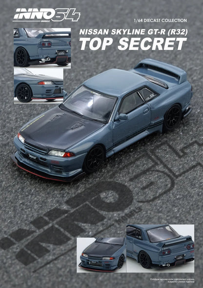 *Pre-Order* INNO Models INNO64 TOP SECRET R32 GT-R Stealth Grey