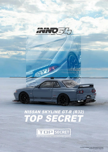 *Pre-Order* INNO Models INNO64 TOP SECRET R32 GT-R Stealth Grey