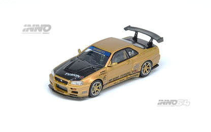 *Pre-Order* INNO Models INNO64 TOP SECRET R34 GT-R Gold