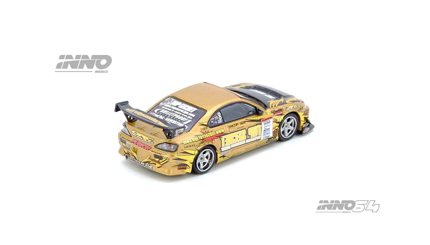 *Pre-Order* INNO Models INNO64 TOP SECRET Silvia (S15) Gold D1 Grand Prix Series Champion 2004