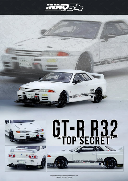 *Pre-Order* INNO Models INNO64 TOP SECRET VR32 GT-R White