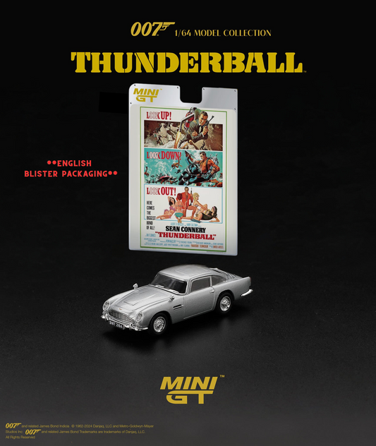 Mini GT No.901 Aston Martin DB5  “Thunderball” - English Blister Packaging