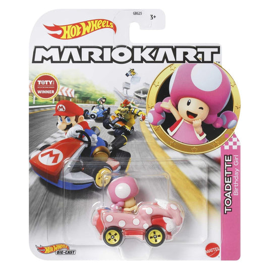 Hot Wheels MarioKart Toadette Birthday Girl  - Japanese Stock