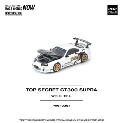 *Pre-Order* Pop Race Top Secret GT300 Supra - White