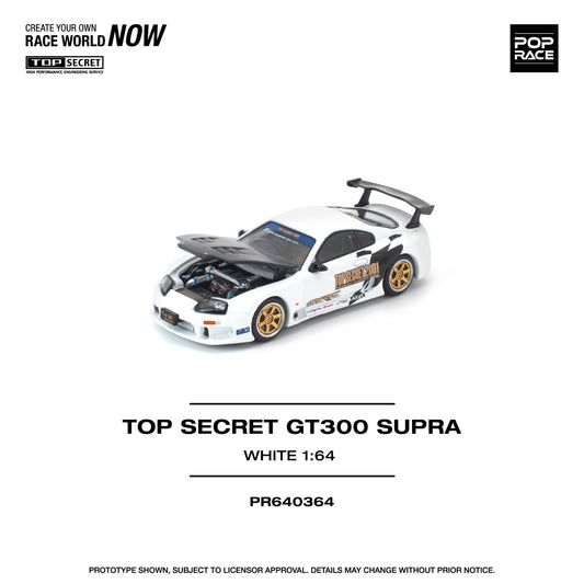 *Pre-Order* Pop Race Top Secret GT300 Supra - White
