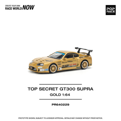 *Pre-Order* Pop Race Top Secret GT300 Supra - Gold