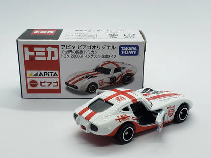 Tomica Apita Piago World Flag Series Toyota 2000GT - England Flag