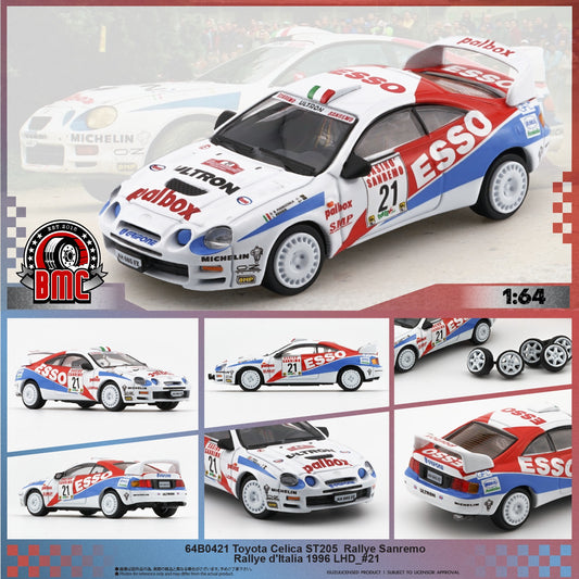 *Pre-Order* BM Creations - Toyota Celica ST205 - Rallye Sanremo Rallye d’Italia 1996 #21