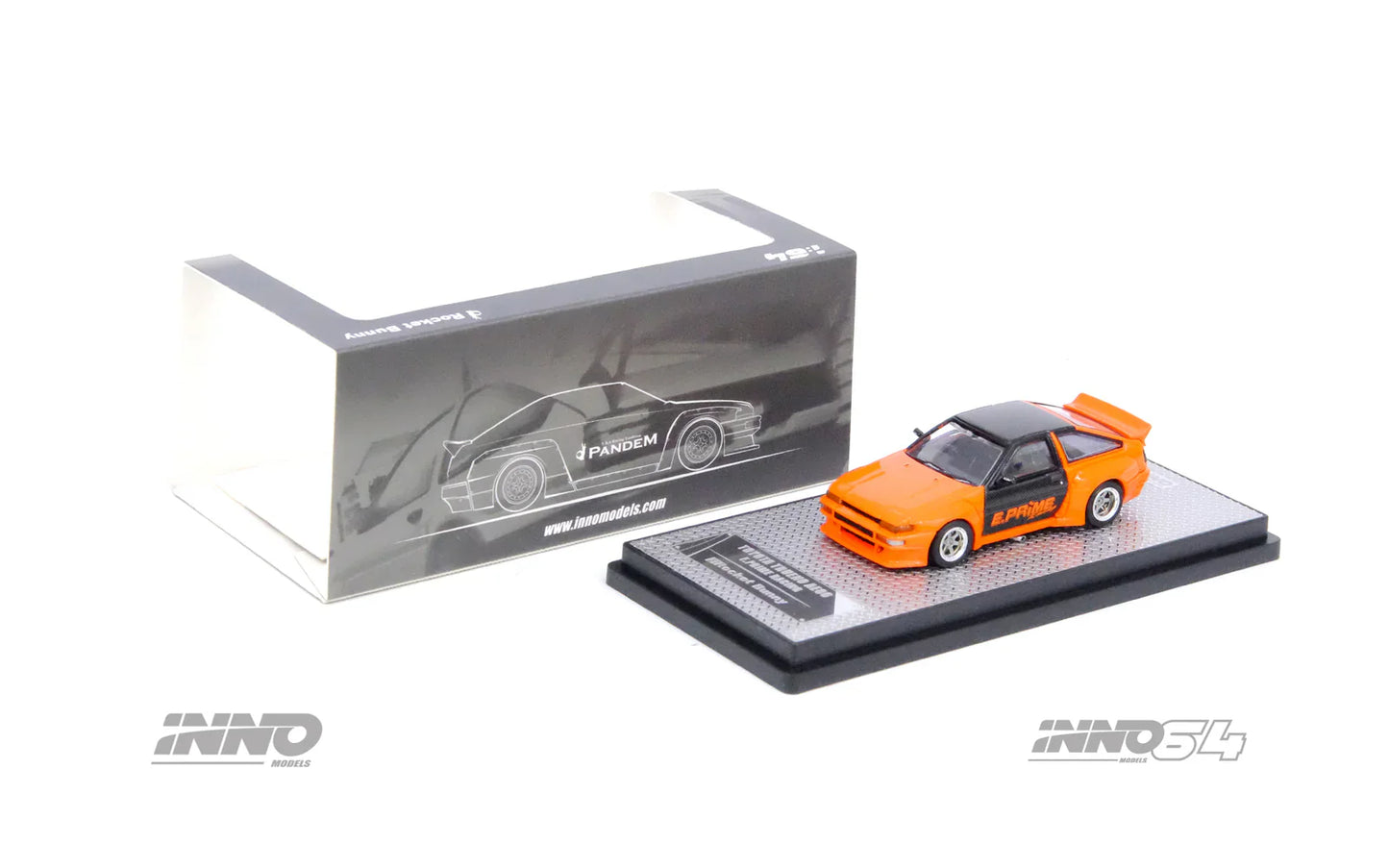 Inno Models Inno64 Toyota Corolla AE86 Trueno "Pandem / Rocket Bunny" E. Prime Racing