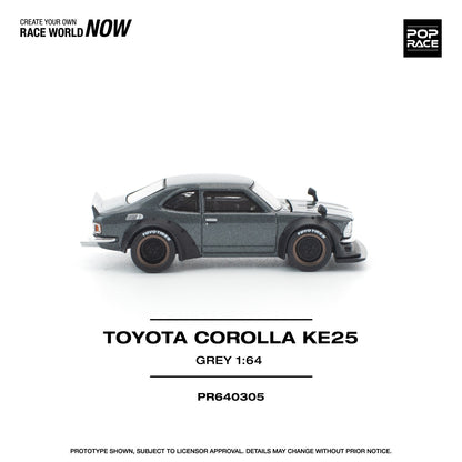*Pre-Order* Pop Race Toyota Corolla KE25 - Matte Grey