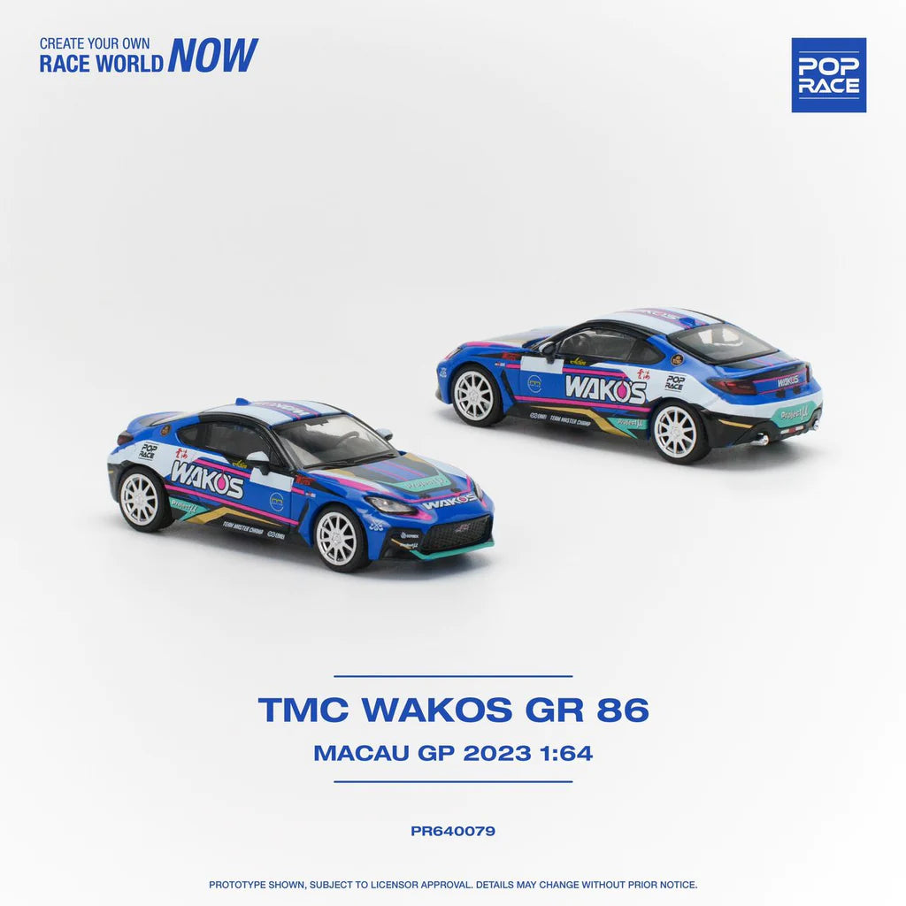 *Pre-Order* Pop Race Toyota GR86 TMC Wakos Macau GP 2023
