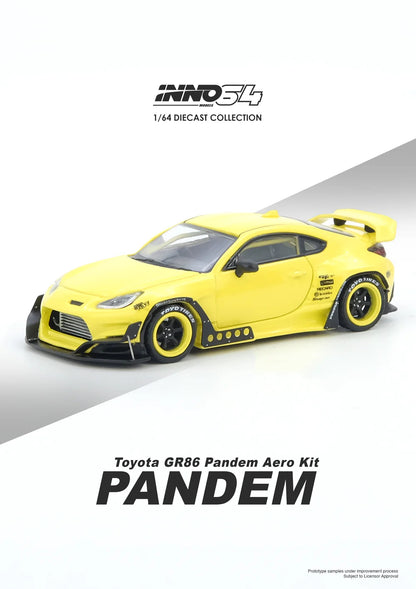*Pre-Order* INNO Models INNO64 Toyota GR86 "PANDEM" Yellow