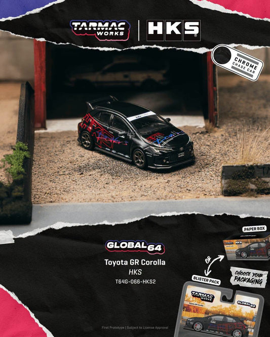 *Pre-Order* Tarmac Works - Toyota GR Corolla HKS (Paper Box Packaging)