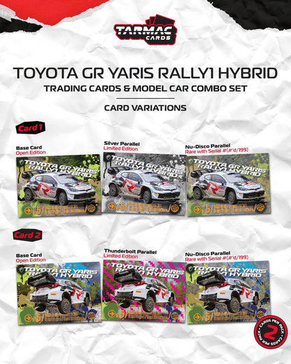 *Pre-Order* Tarmac Works - Toyota GR YARIS Rally1 HYBRID Rally Finland 2024 Sami Pajari / Enni Mälkönen - Model Car + Trading Cards Combo Set