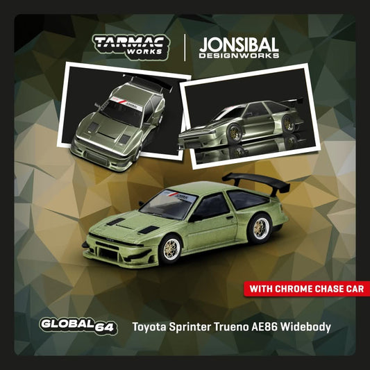 *Pre-Order* Tarmac Works Toyota Sprinter Trueno AE86 Widebody - Green