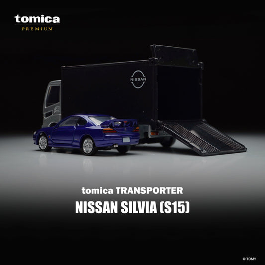 Tomica Premium Transporter & Nissan SILVIA (S15) Set