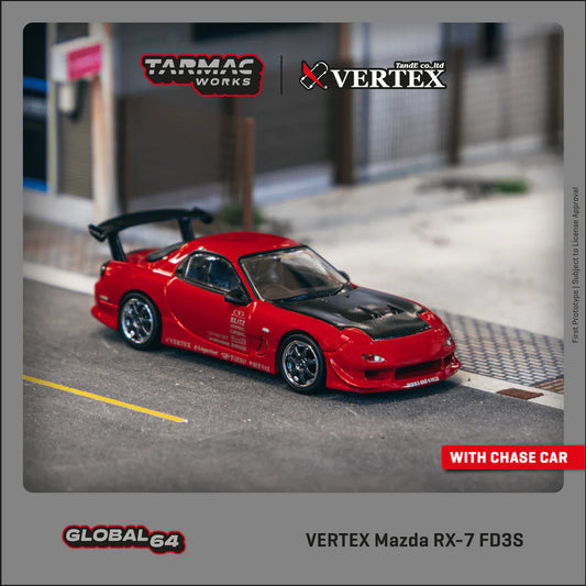 Tarmac Works VERTEX Mazda RX-7 FD3S Red