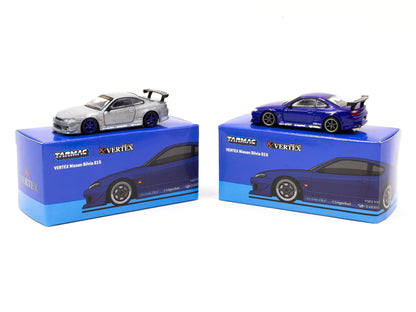 Tarmac Works VERTEX Nissan Silvia S15 (Blue Metallic)