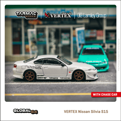 *Pre-Order* Tarmac Works VERTEX Nissan Silvia S15 White Metallic