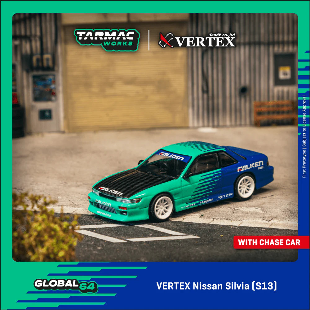 *Pre-Order* Tarmac Works VERTEX Nissan Silvia (S13) Falken