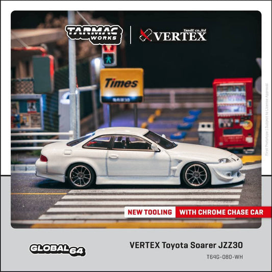 *Pre-Order* Tarmac Works VERTEX Toyota Soarer JZZ30 White
