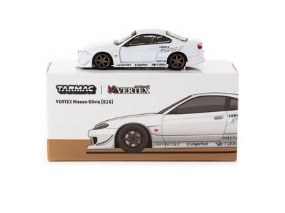 Tarmac Works VERTEX Nissan Silvia S15 White Metallic