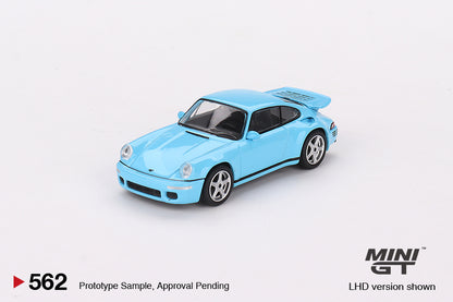 Mini GT No.562 RUF CTR Anniversary Bayrisch Himmelblau